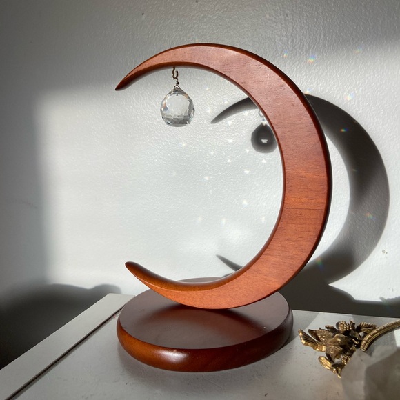 Vintage wooden moon decor - Picture 9 of 9